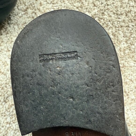 Pre-loved Salvatore Ferragamo Deeper Men's Loafer Size 11.5 Black - Picture 12 of 16